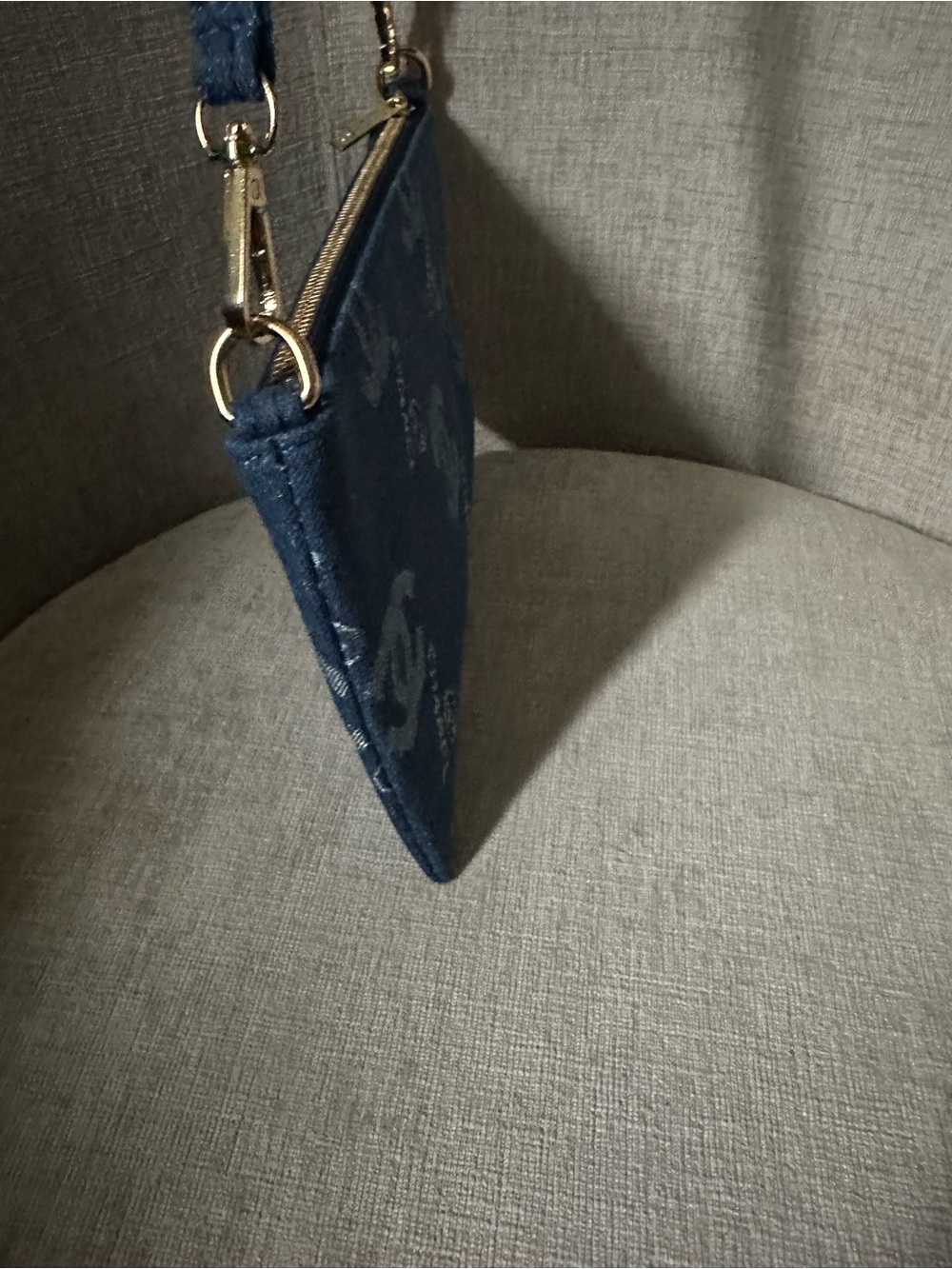 Denim Crossbody Bag in Dark Blue - Picture 5 of 8